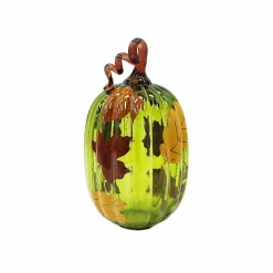 11.5" Fall Foliage Glass Pumpkin Tabletop Décor by Ashland®