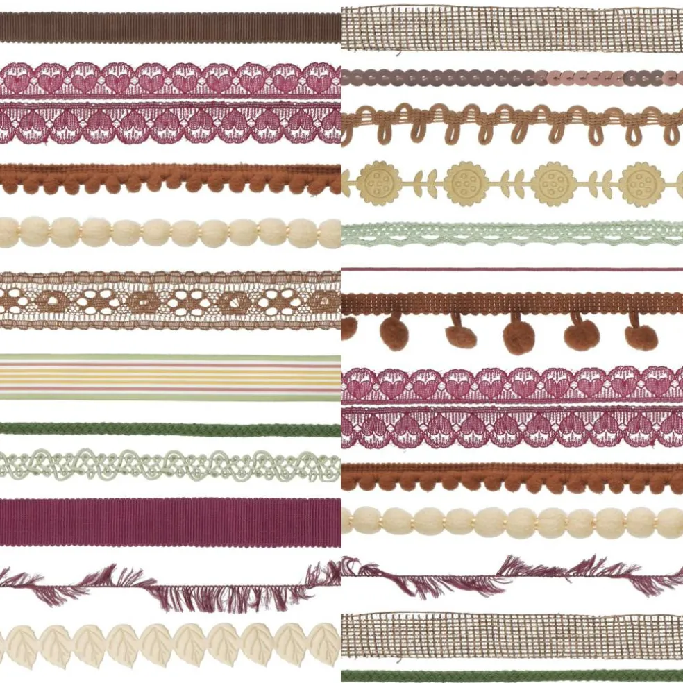Fall Pom Pom & Ribbon Trim Bundle, 25ct. by Celebrate It™
