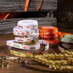 Fall Ribbon for Crafts 3/8