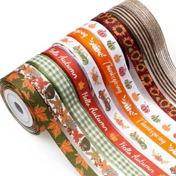 Fall Ribbon for Crafts 3/8