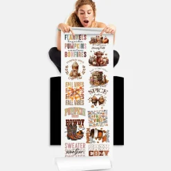 Fall Season DTF Transfer Gang Sheets - 22x60 Direct-to-Film