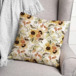 Fall Sunflowers Throw Pillow