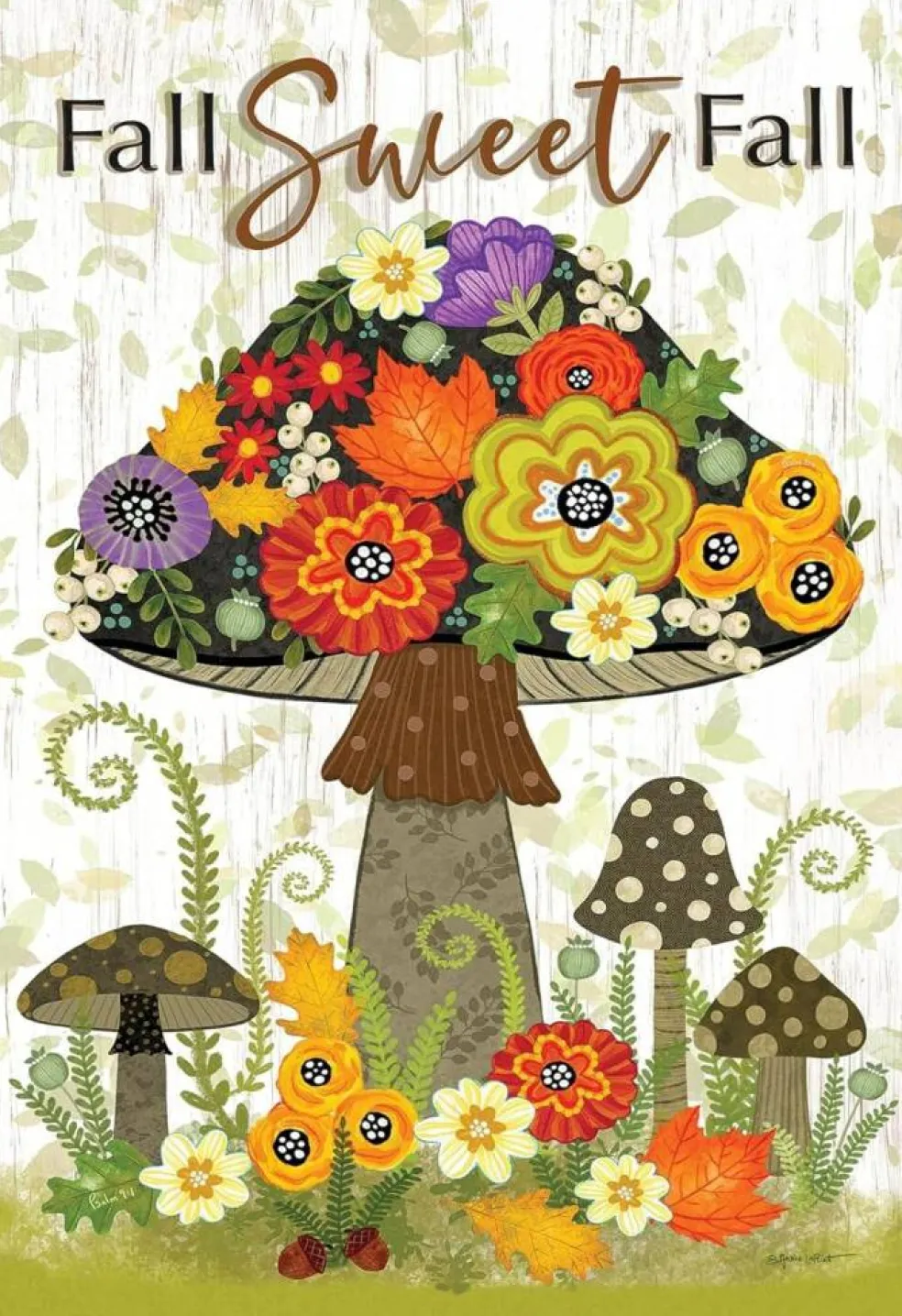 Fall Sweet Fall 2 Sided Garden Flag