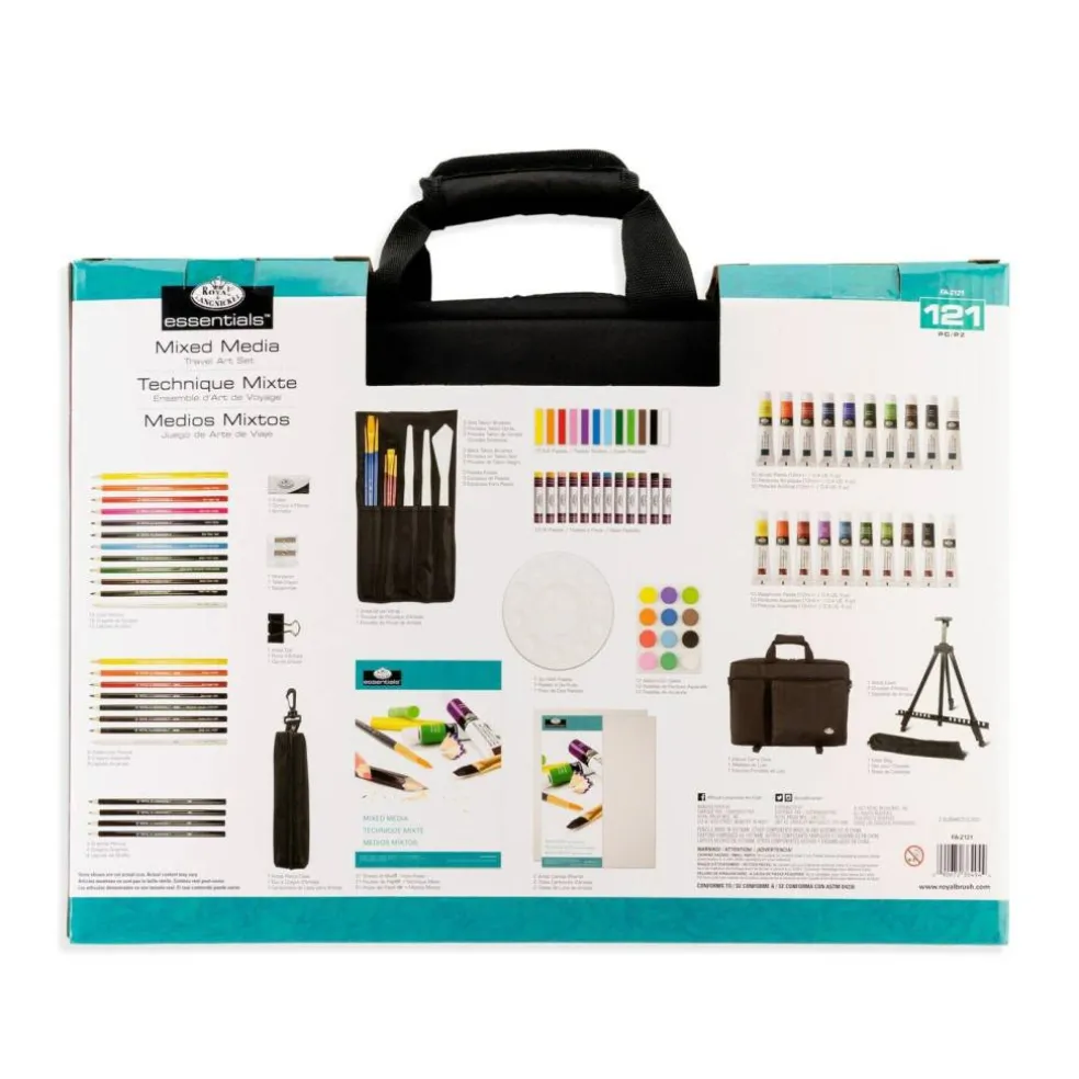 FA-2121 | Mixed Media Travel Art Set - 121pc