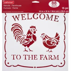 Farmhouse Stencils by Craft Smart®, 12" x 12"