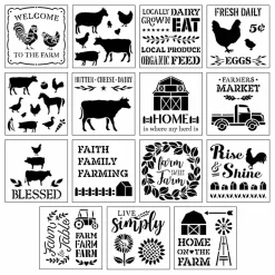 Farmhouse Stencils by Craft Smart®, 12
