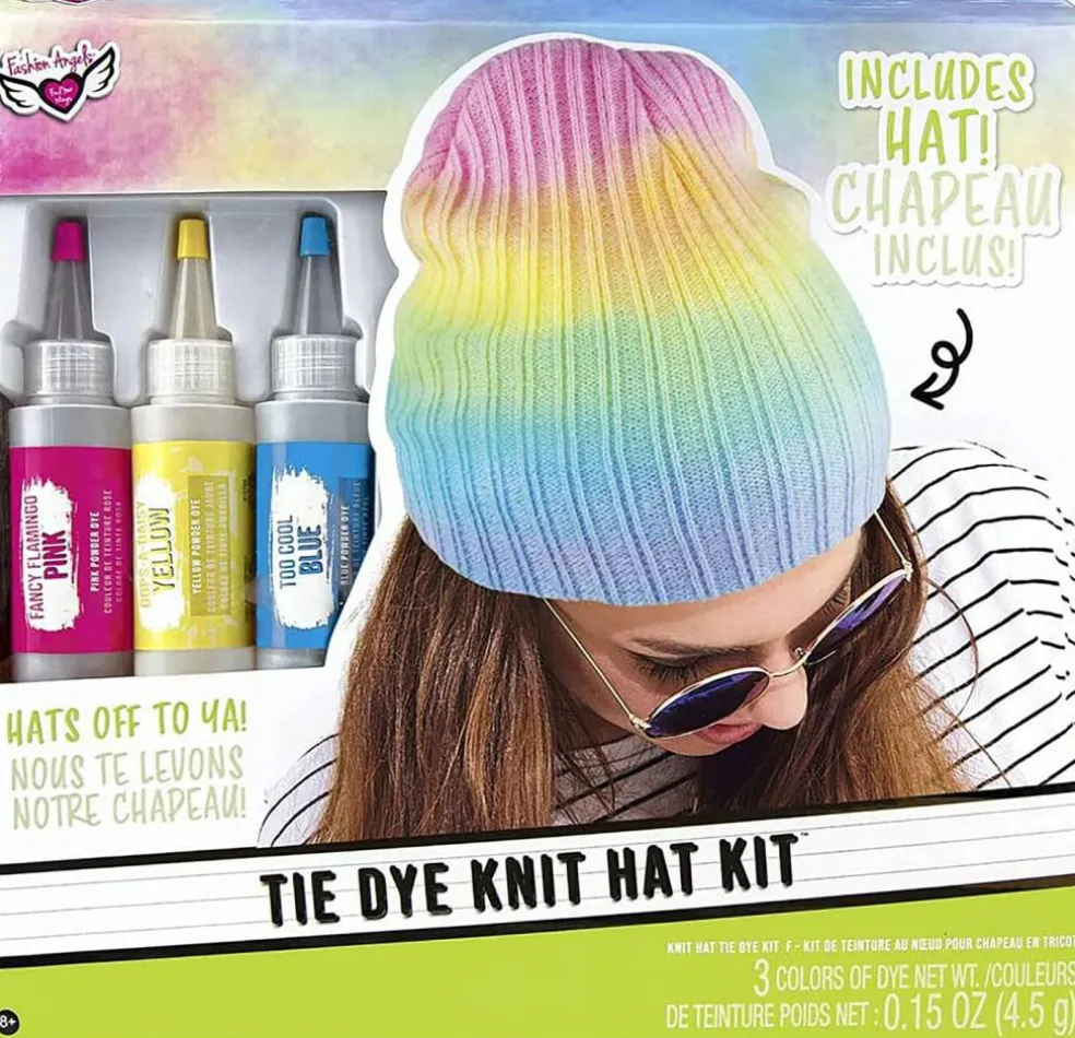 Fashion Angels Tie Dye Knit Hat Kit
