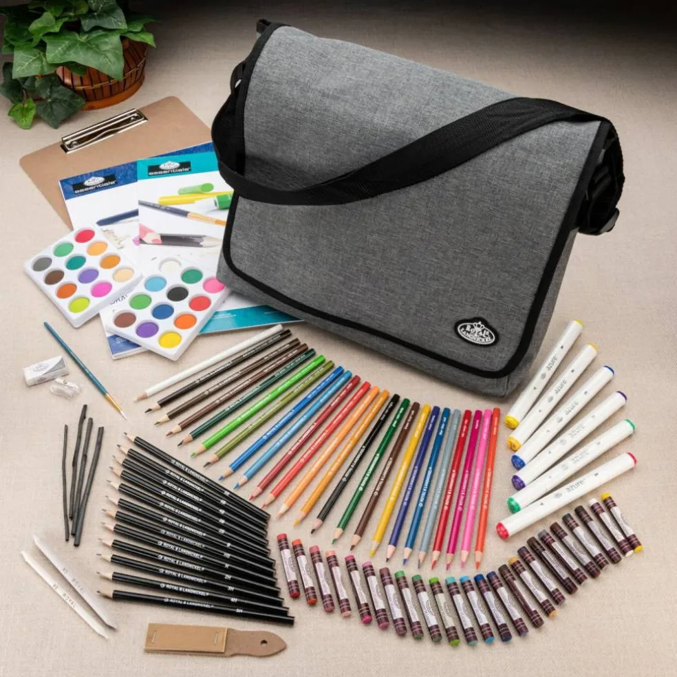 FA-59962 | Sketch & Draw Artist Satchel Art Set 165pc
