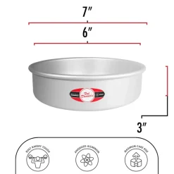 Fat Daddio's® ProSeries 6" x 3" Anodized Aluminum Round Cheesecake Pan