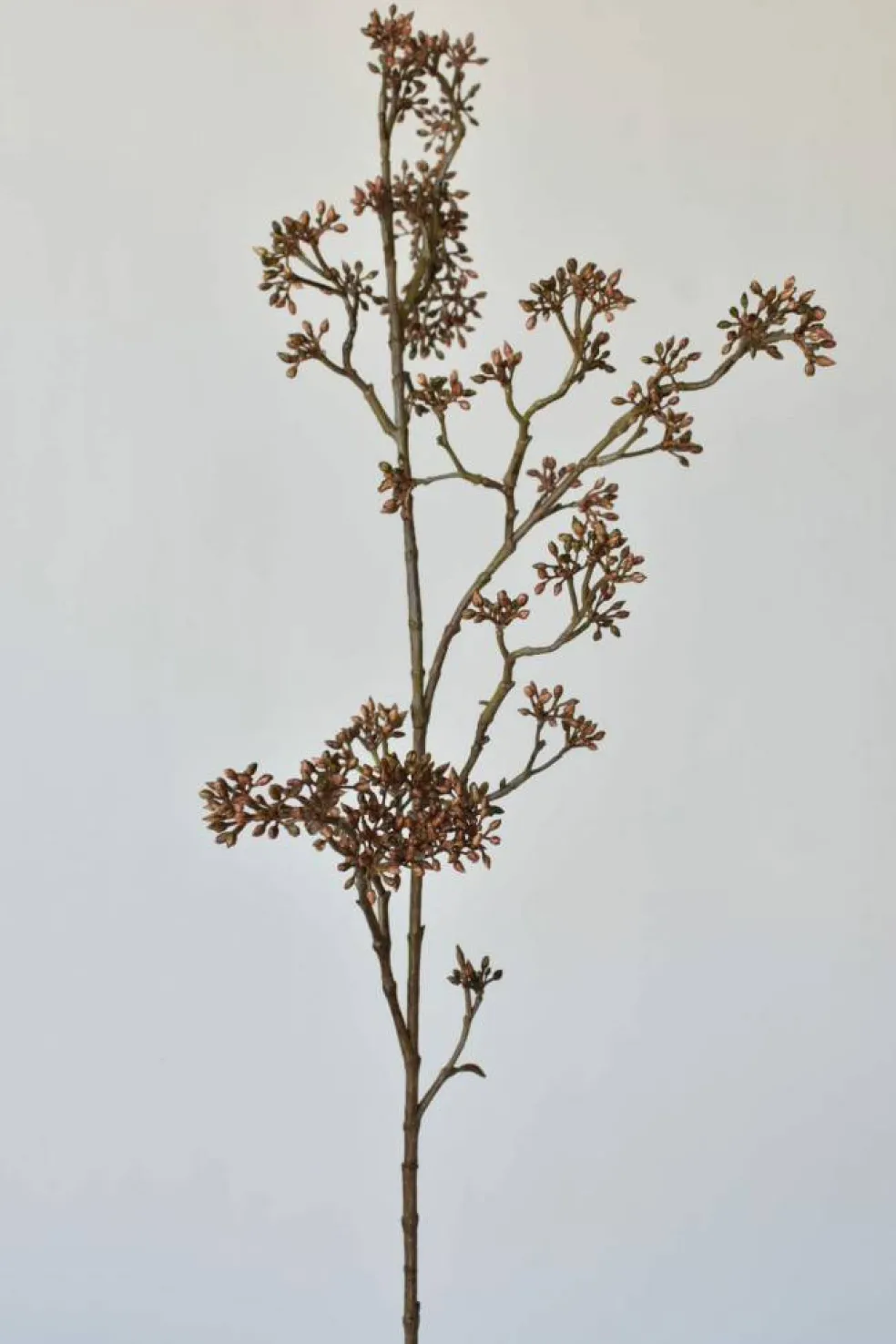 38" Faux Brown Sedum Berry Branch