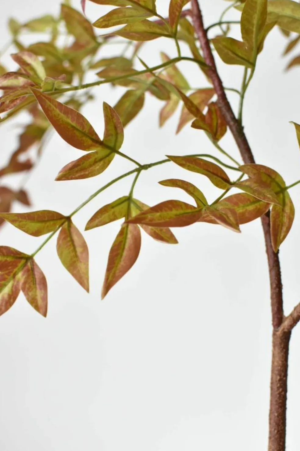 40" Faux Nandina Fall Foliage - Green/Burgundy