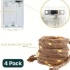 8 Feet 2 Inches Long 30 LED Woven Rope Battery Operated String Light