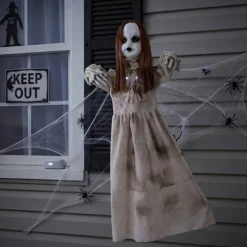 3 Feet Light Up Hanging Red Haired Girl Doll with Separated Head