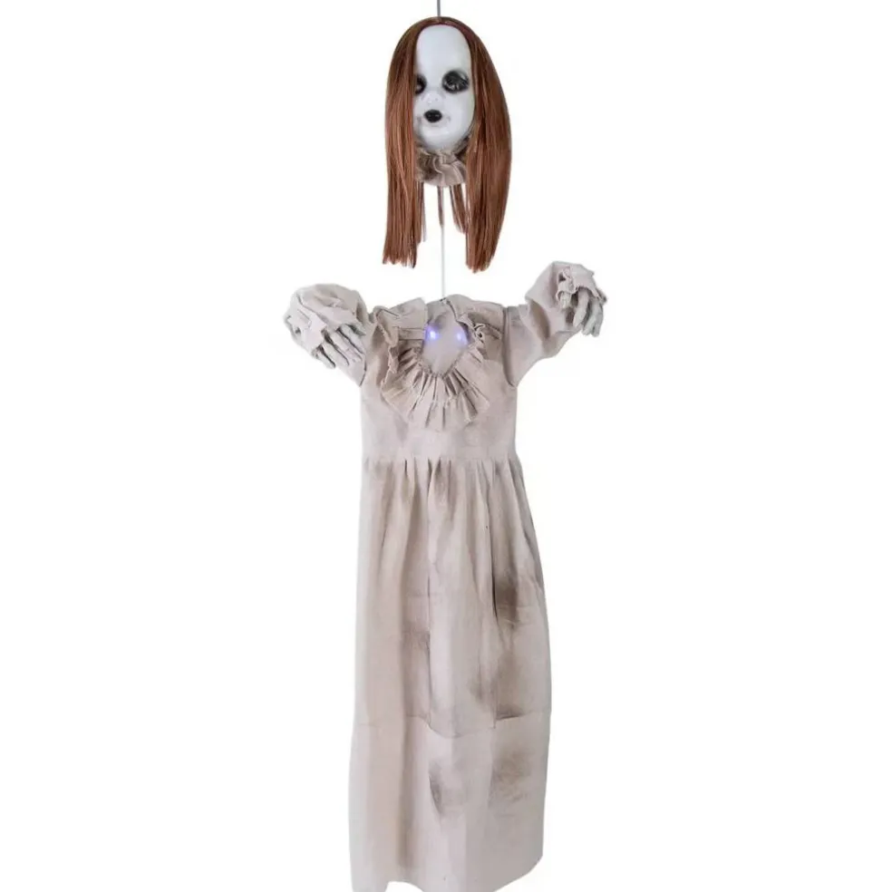 3 Feet Light Up Hanging Red Haired Girl Doll with Separated Head