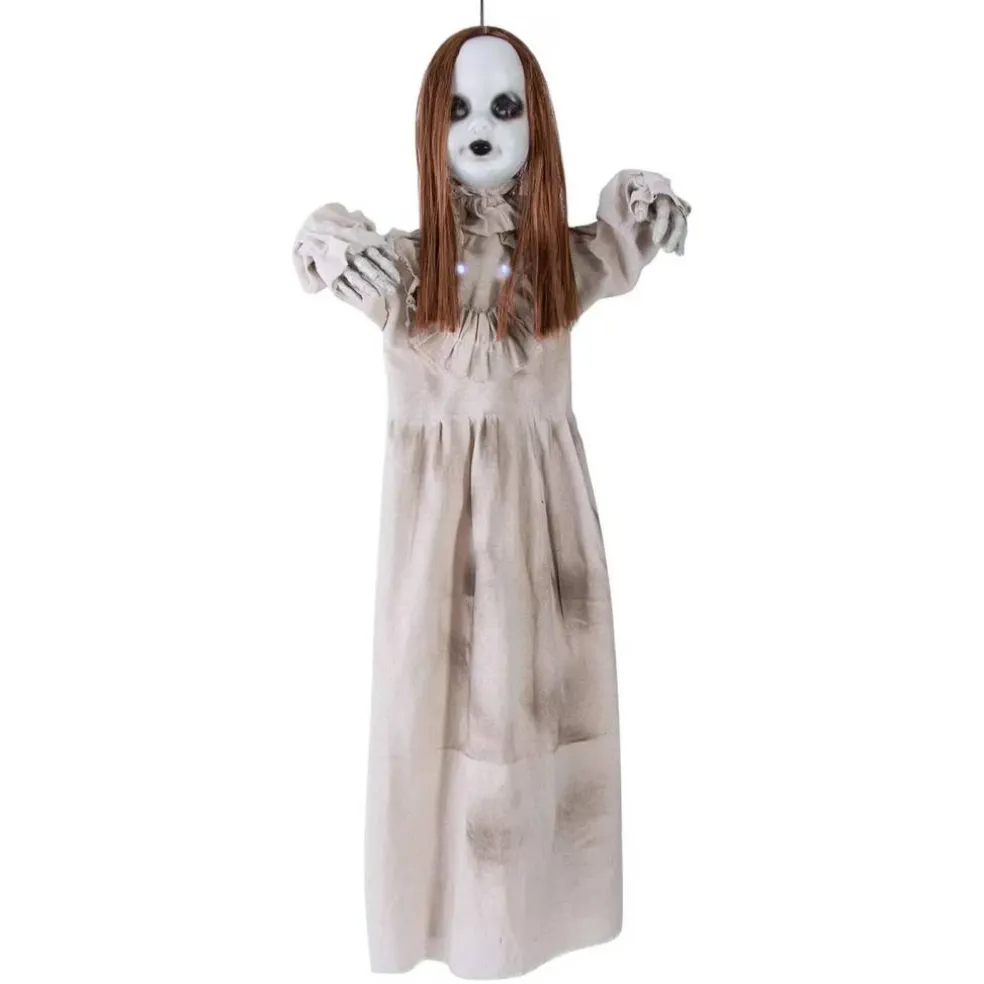 3 Feet Light Up Hanging Red Haired Girl Doll with Separated Head
