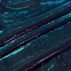 Feldman Blue & Pink Metallic Knit Fabric
