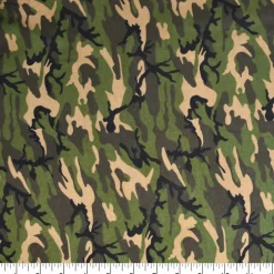 Feldman Green Camo Cotton Flannel