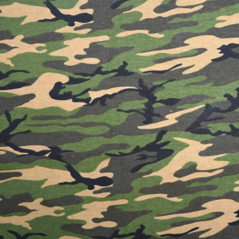 Feldman Green Camo Cotton Flannel