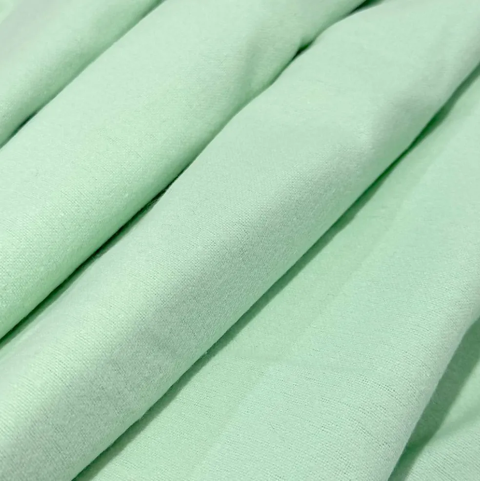 Feldman Mint Cotton Flannel