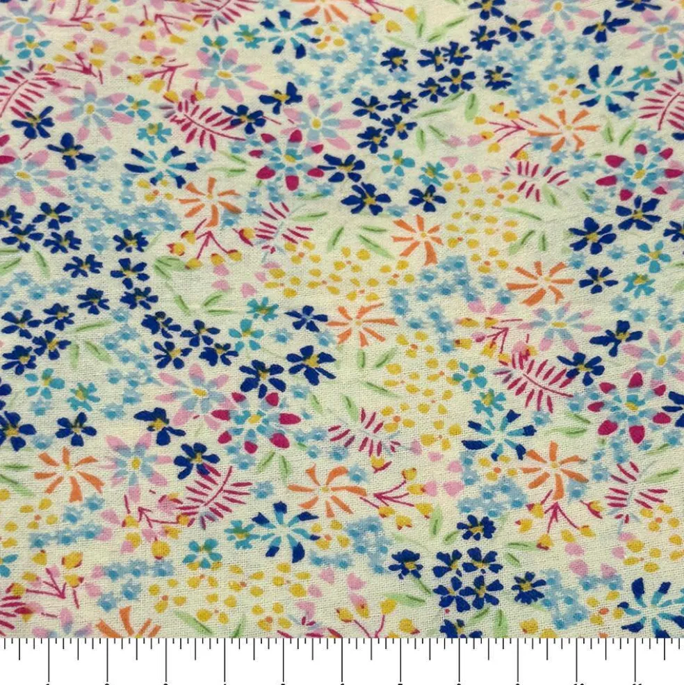 Feldman Multicolor Ditsy Floral Cotton Flannel