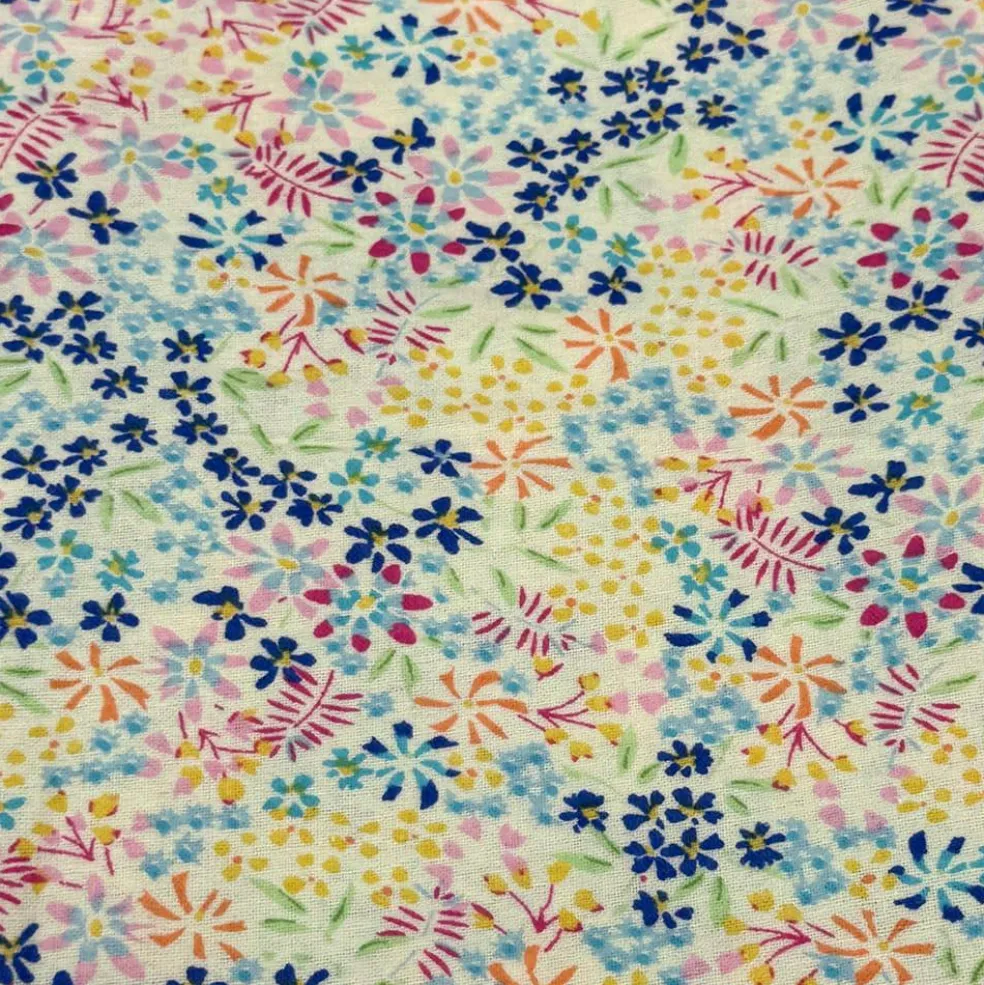 Feldman Multicolor Ditsy Floral Cotton Flannel