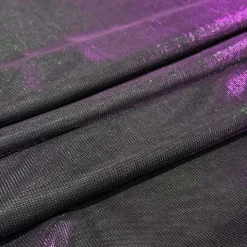 Feldman Purple & Green Metallic Knit Fabric