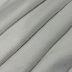 Feldman White Cotton Flannel Fabric