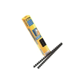 Fellowes  Plastic Comb Bindings  3/8   55-Sheet Capacity  Black  25 per Pack