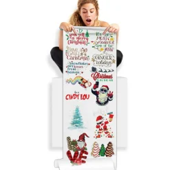 Festive Retro Christmas: DTF (Direct-to-Film) Gang Sheets - 22x60 - Christmas Transfer Prints