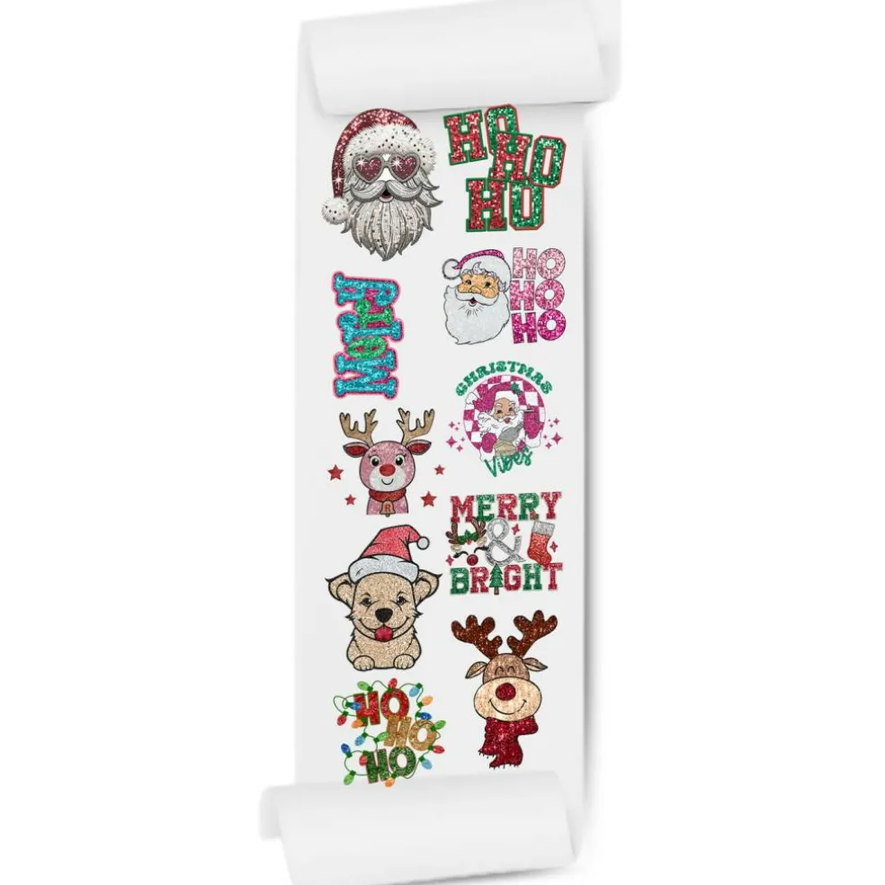 Festive Sparkle: Christmas Faux Sequin DTF Gang Sheets - 22x60