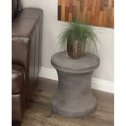 16" Fiberclay Contemporary Outdoor Stool