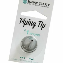 Fine Detail & Lettering Piping Tip #1 - Sugar Crafty Stainless Steel Decorating Tube