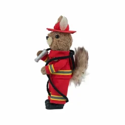 8.5" Fireman Squirrel Natural Decorative Animal by Ashland®