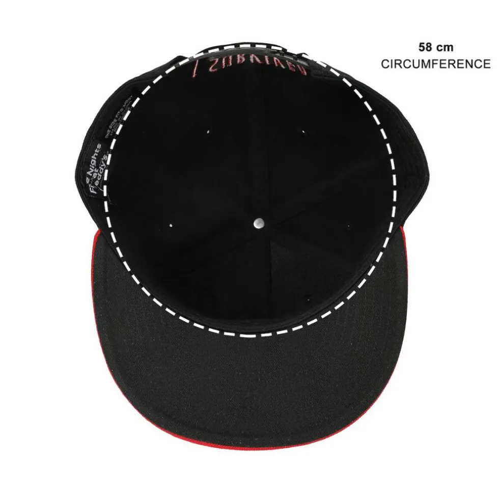 Five Nights At Freddy’s I Survived Black Flat Bill Baseball Cap