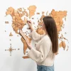 Flags Push Pins For Wood World Map by Enjoy The Wood