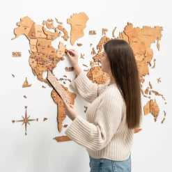 Flags Push Pins For Wood World Map by Enjoy The Wood