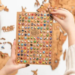 Flags Push Pins For Wood World Map by Enjoy The Wood