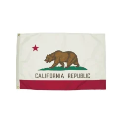 Flagzone California Outdoor Flag with Heading & Grommets