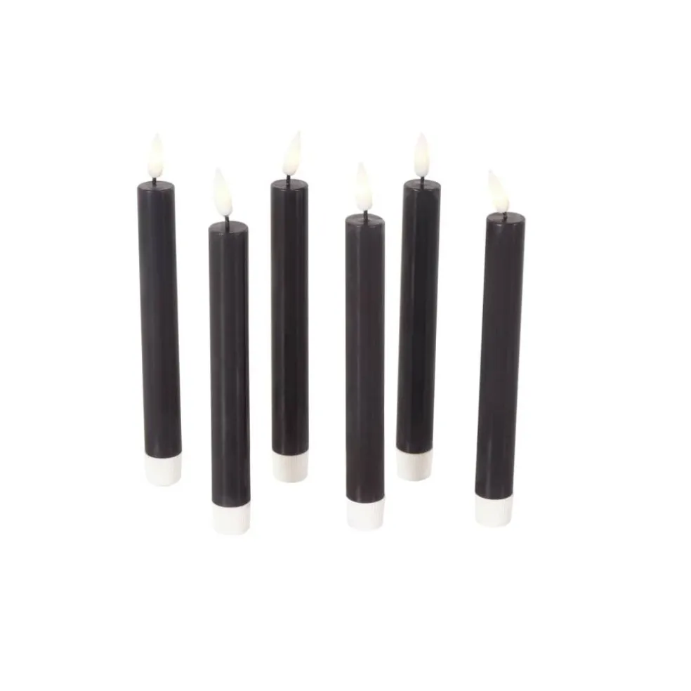 8" Flameless Wax Candles with Remote Control, 6ct.