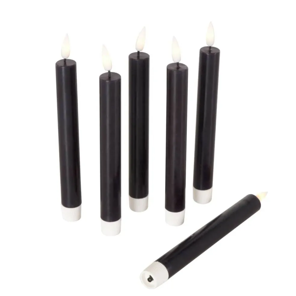 8" Flameless Wax Candles with Remote Control, 6ct.