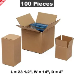Flat Shipping Boxes 23 1/2'' x 14" x 4" for Flat or Wide Items