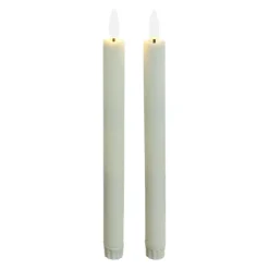 10" Flickering LED Wax Taper Candles, 2ct. by Ashland®