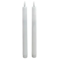 10" Flickering LED Wax Taper Candles, 2ct. by Ashland®