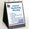Flip Chart Easel Presentation Binder - Portrait/Vertical - Black