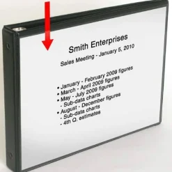 Flip Chart Easel Presentation Binder - Portrait/Vertical - Black