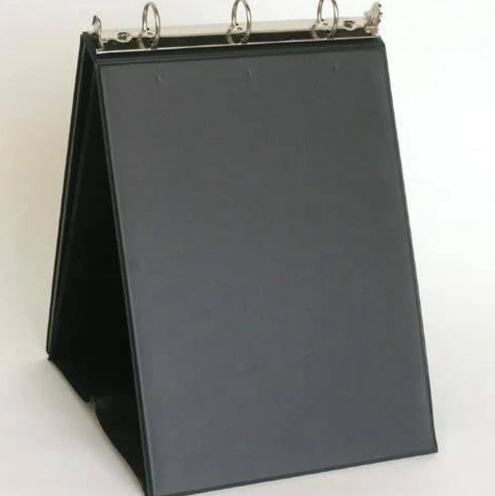 Flip Chart Easel Presentation Binder - Portrait/Vertical - Black