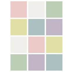 Flipside Assorted Pastel Colors Dry Erase Stickables With Dry Erase Marker