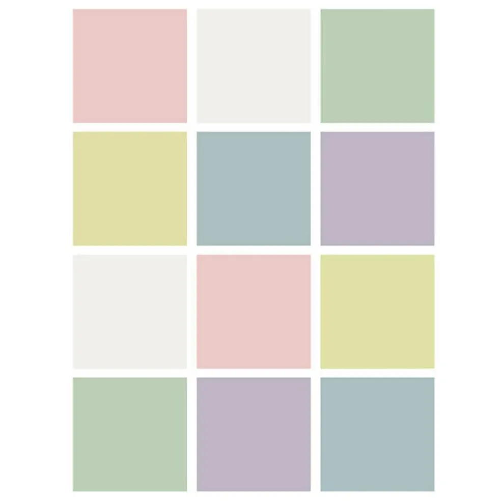 Flipside Assorted Pastel Colors Dry Erase Stickables With Dry Erase Marker