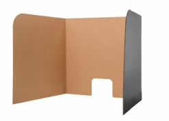 Flipside Products Black Desktop Privacy Screen, Large, Dividers For Laptops And Computers, Reduce Distractions, Test Divider