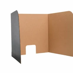 Flipside Products Black Desktop Privacy Screen, Large, Dividers For Laptops And Computers, Reduce Distractions, Test Divider